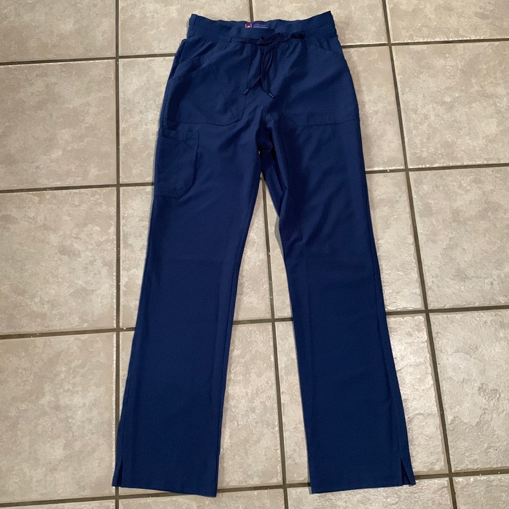 navy blue scrub bottoms small tall urbane performance